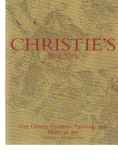 Christies 2000 Fine Chinese Ceramics, Paintings & Works of Art (Digital only)