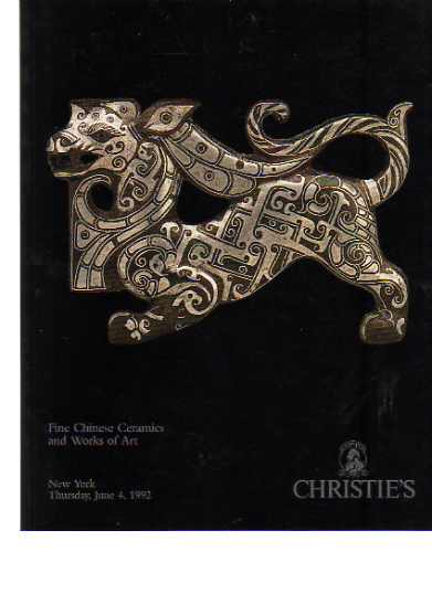 Christies June 1992 Fine Chinese Ceramics & Works of Art