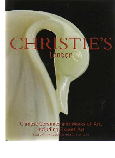 Christies 2003 Chinese Ceramics, Works of Art, Export Art