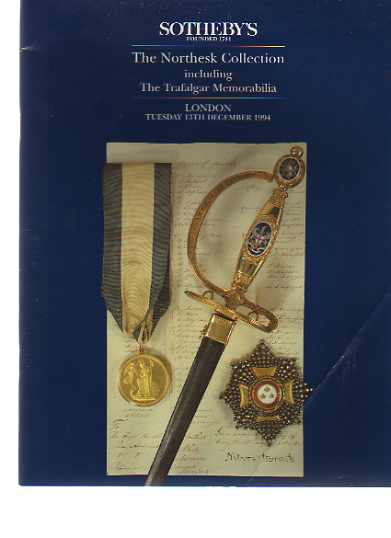 Sothebys 1994 Northesk Collection inc. Trafalgar Memorabilia