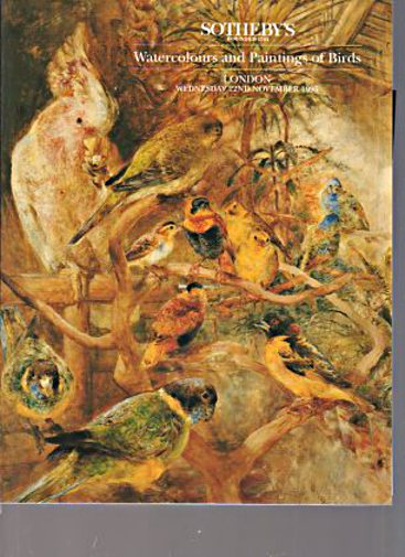 Sothebys 1995 Watercolours & Paintings of Birds