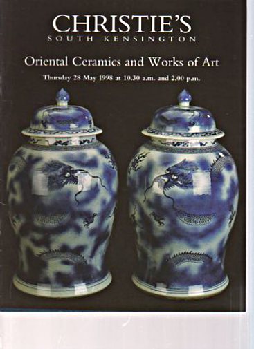 Christies May 1998 Oriental Ceramics & Works of Art