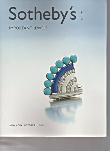 Sothebys 2003 Important Jewels (Digital Only)