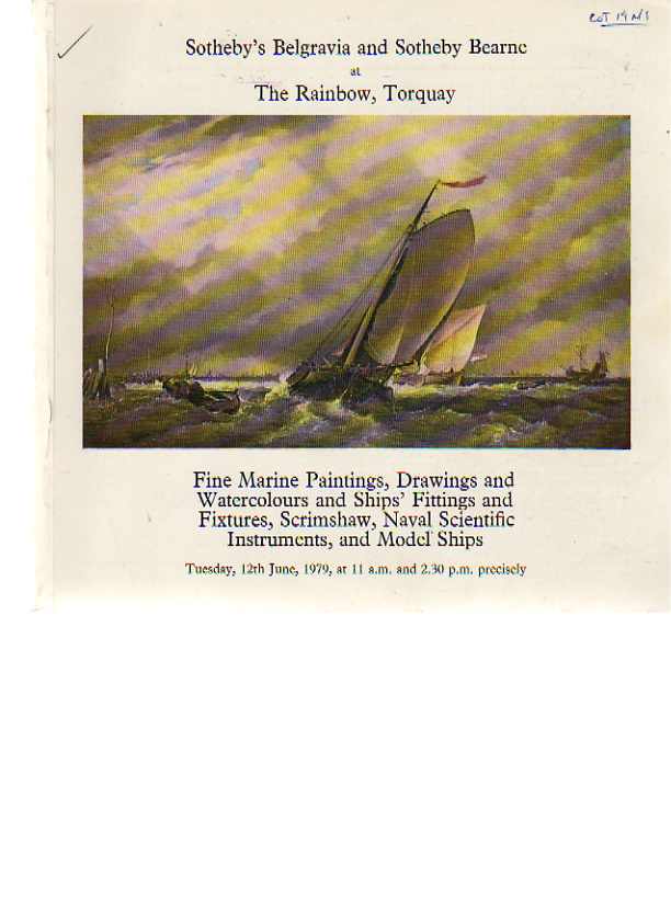 Sothebys 1979 Marine Paintings, Scrimshaw, Naval models ....