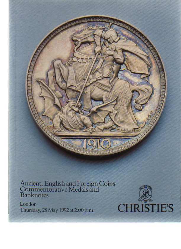 Christies May 1992 Ancient, English & Foreign Coins, Medals