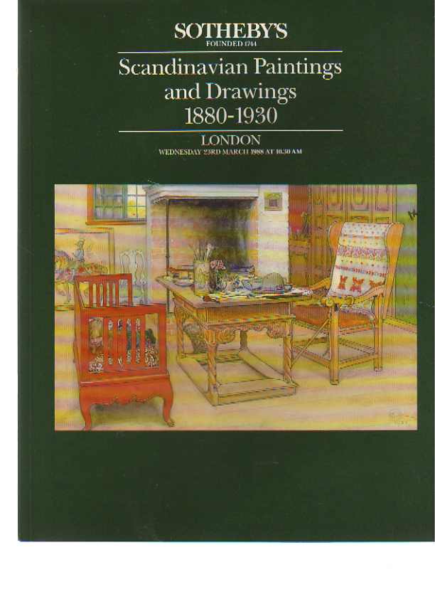 Sothebys 1988 Scandinavian Pictures, Drawings 1880-1930