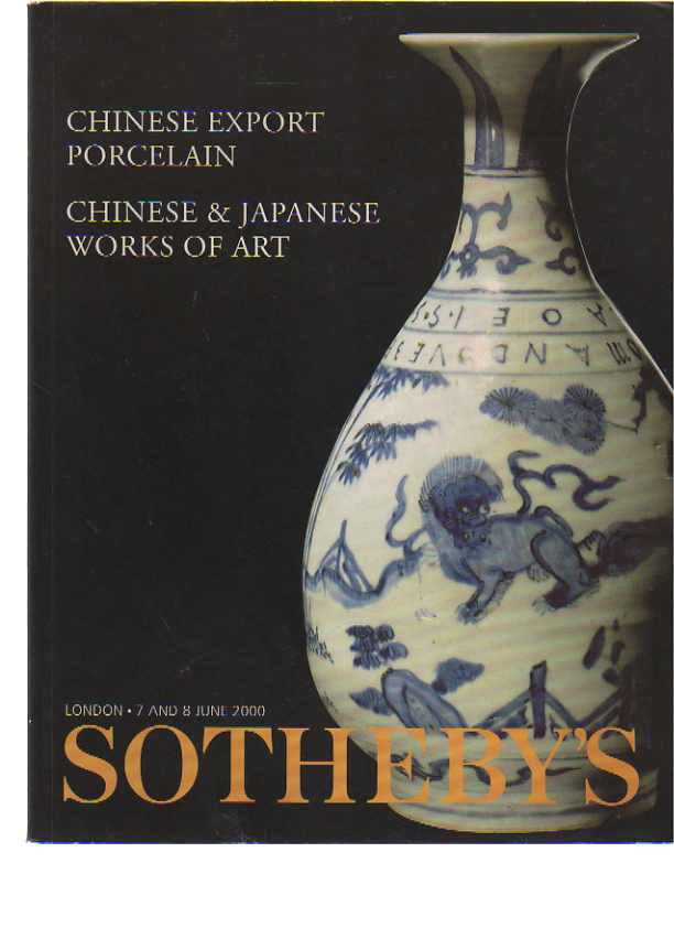 Sothebys 2000 Chinese & Japanese Works of Art, Export porcelain