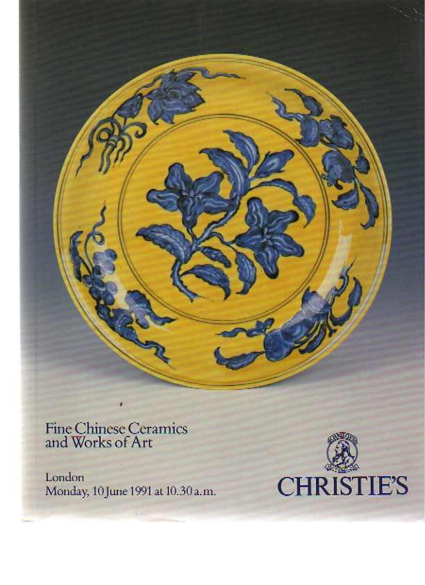 Christies June 1991 Fine Chinese Ceramics & Works of Art (Digital only)