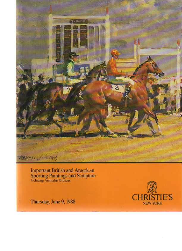 Christies 1988 Important Sporting Art, Animalier Bronzes