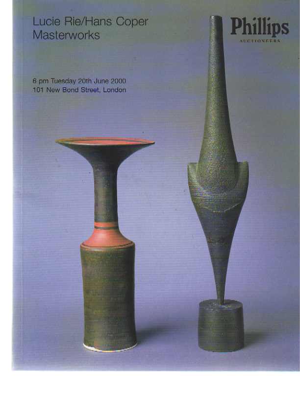 Phillips 2000 Lucie Rie & Hans Coper Masterworks