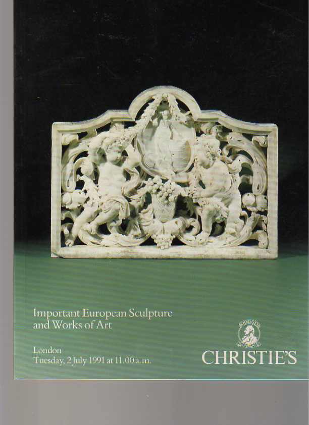 Christies July 1991 Important European Sculpture & Works of Art