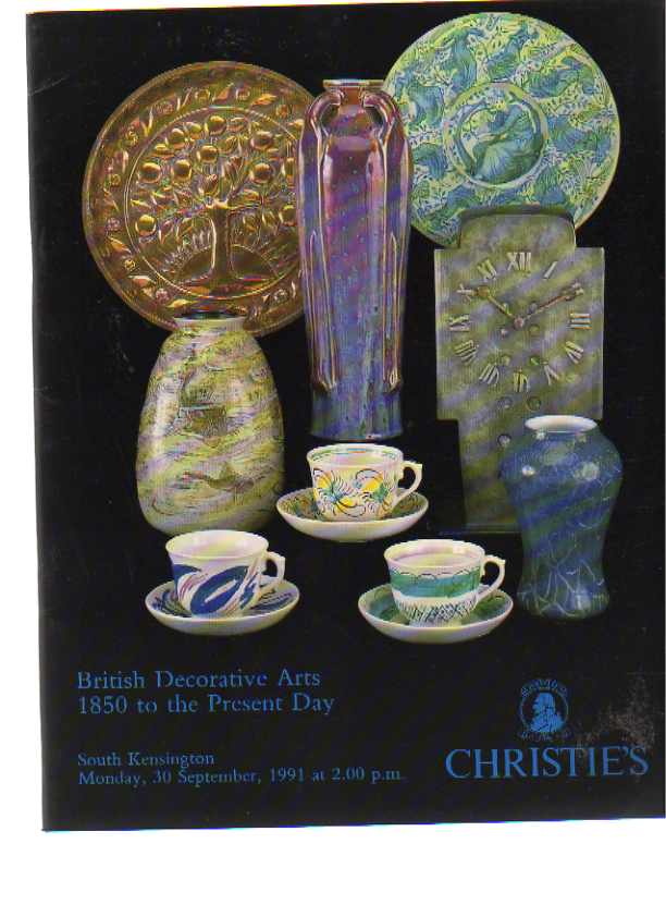 Christies 1991 British Decorative Arts from 1850 to present day