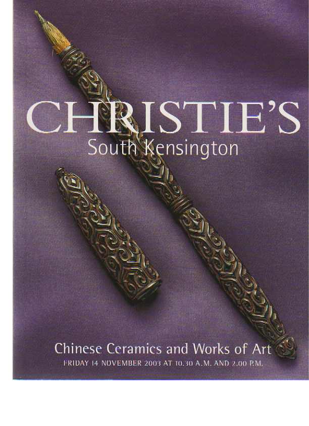 Christies 2003 Chinese Ceramics & Works of Art