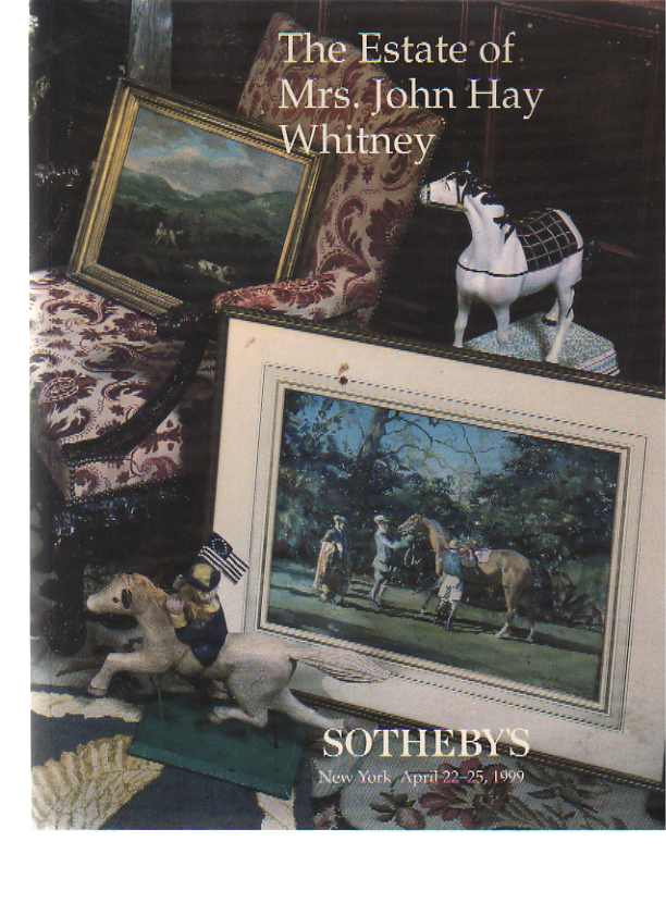 Sothebys 1999 Estate of Mrs. J. Hay Whitney