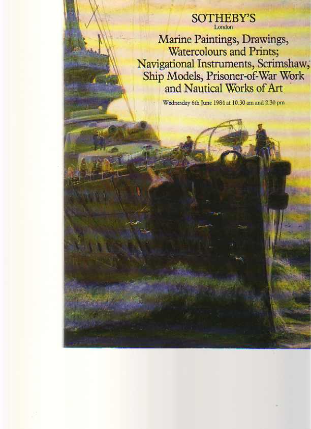 Sothebys 1984 Marine Paintings, Scrimshaw, Models