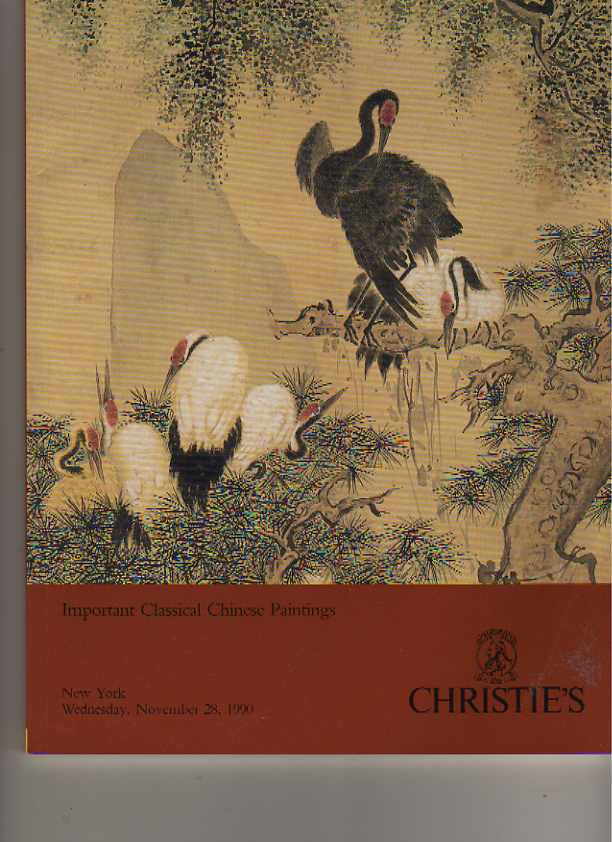 Christies November 1990 Important Classical Chinese Paintings (Digital Only)