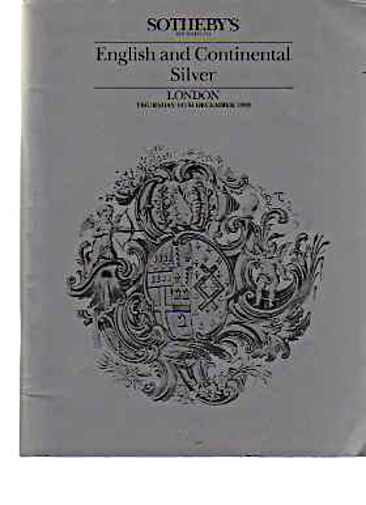 Sothebys 1989 English & Continental Silver