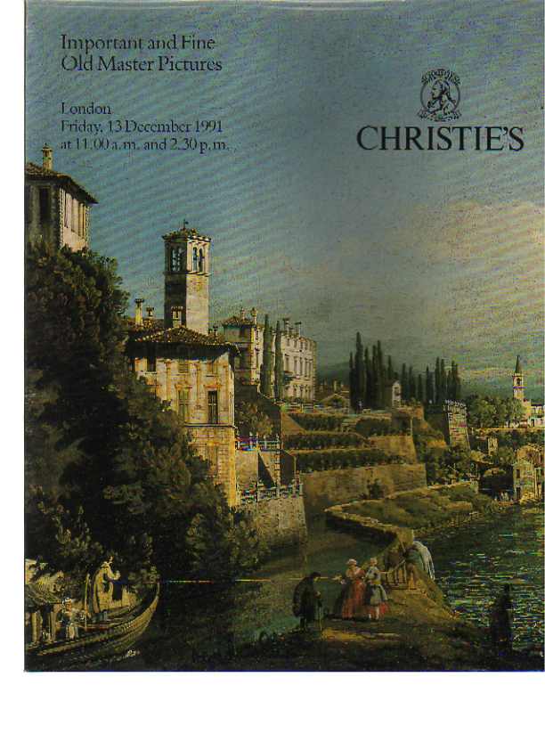 Christies 1991 Important and Fine Old Master Pictures