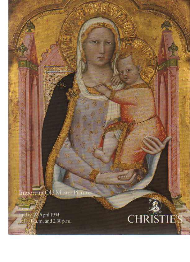 Christies April 1994 Important Old Master Pictures