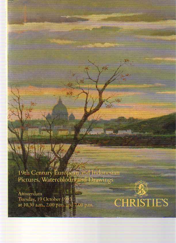 Christies 1993 19th C European & Indonesian Pictures