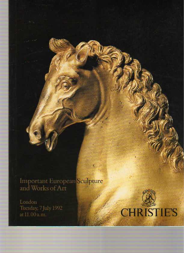 Christies 1992 Important European Sculpture & Works Art