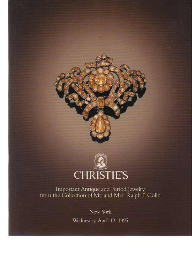 Christies 1995 Colin Collection Important Antique (Digital only)