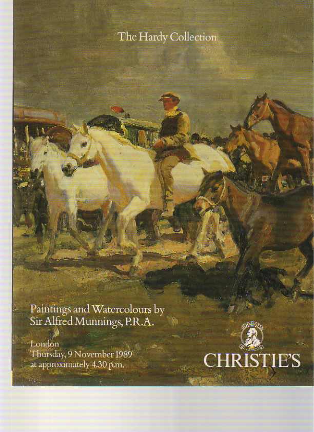 Christies 1989 Hardy Collection Paintings by Sir Alfred Munnings