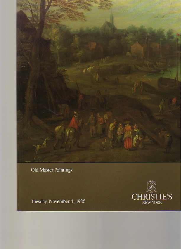 Christies November 1986 Old Master Paintings