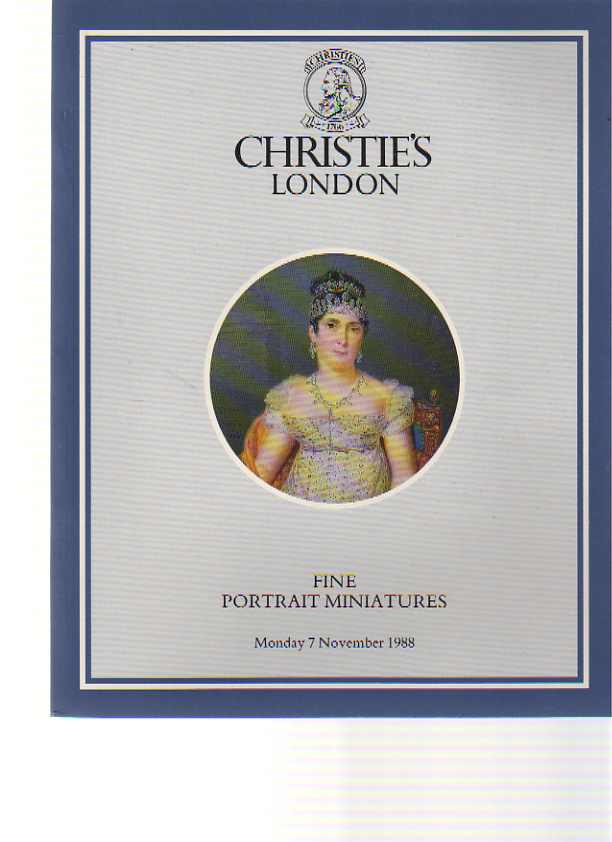 Christies November 1988 Fine Portrait Miniatures