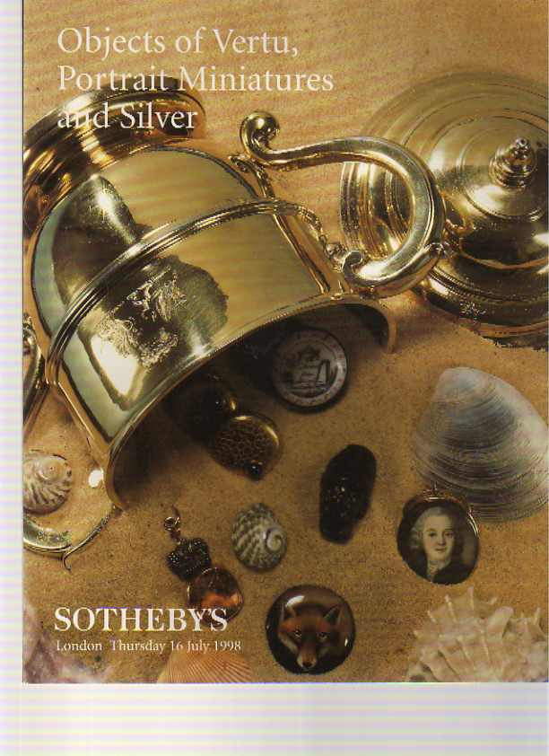 Sothebys 1998 Objects of Vertu, Portrait Miniatures & Silver