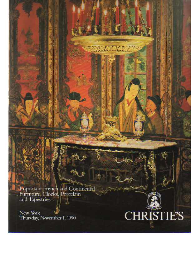 Christies 1990 Important French & Continental Furniture, Clocks