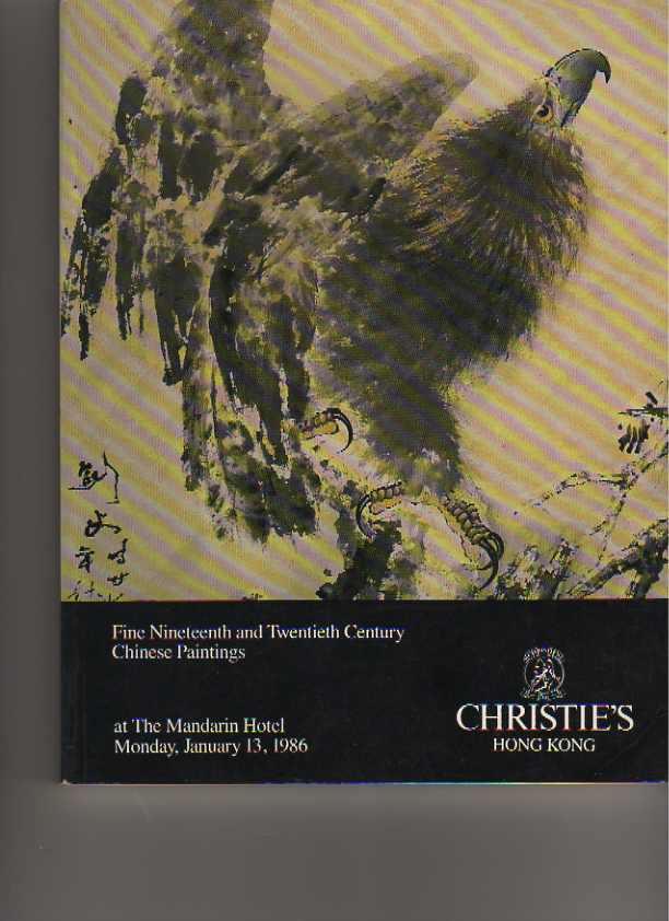 Christies January 1986 Fine Nineteenth & Twentieth Century Chinese Paintings