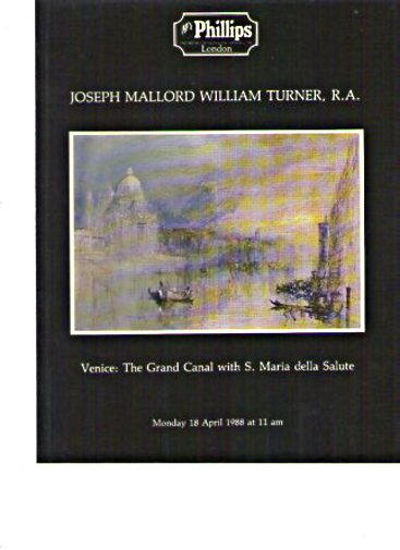 Phillips 1988 J M W Turner, Venice The Grand Canal