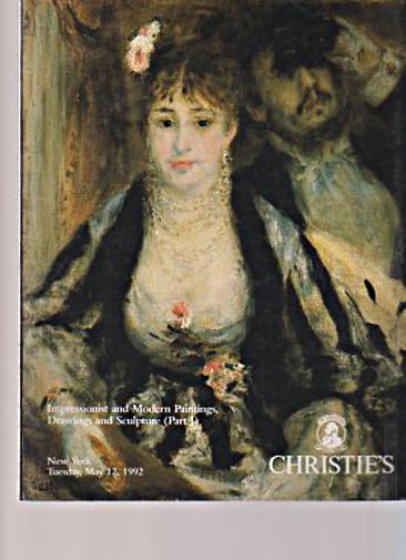 Christies 1992 Impressionist & Modern Paintings, Drawings Pt I (Digital Only)