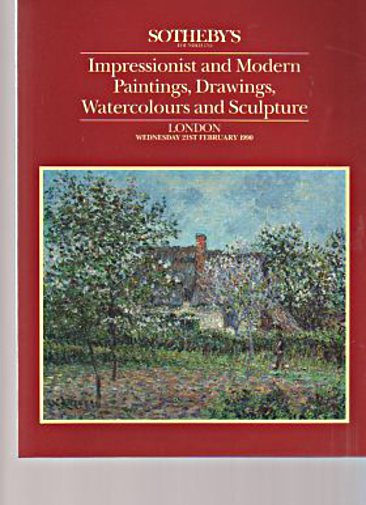 Sothebys 1990 Impressionist, Modern Paintings, Sculpture