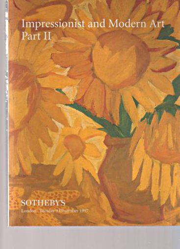 Sothebys 1997 Impressionist, Modern Art Part II