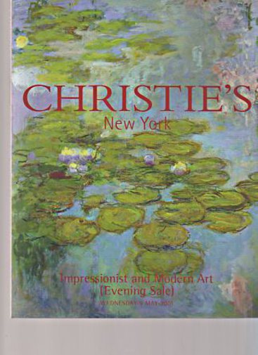 Christies 9th May 2001 Impressionist & Modern Art (Digital only)