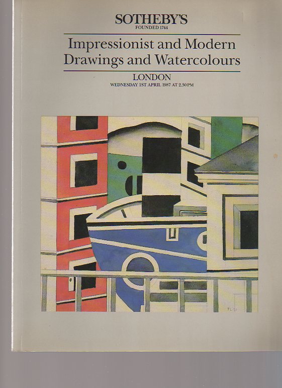 Sothebys 1987 Impressionist & Modern Drawings & Watercolours