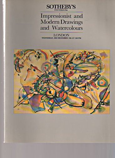 Sothebys 1986 Impressionist & Modern Drawings & Watercolours