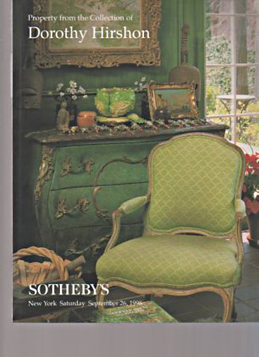 Sothebys 1998 Property from the Collection of Dorothy Hirshon (Digital Only)