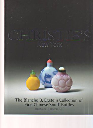 Christies 2002 Exstein Collection Fine Chinese Snuff Bottles