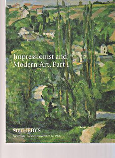 Sothebys November 1996 Impressionist & Modern Art Part I (Digital Only)