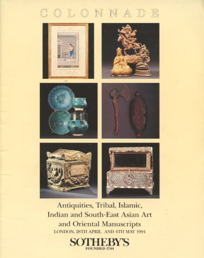 Sothebys 1994 Antiquities, Tribal, Islamic, Indian, SE Asian Art