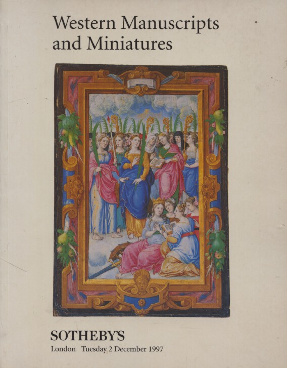 Sothebys December 1997 Western Manuscripts and Miniatures (Digital Only)