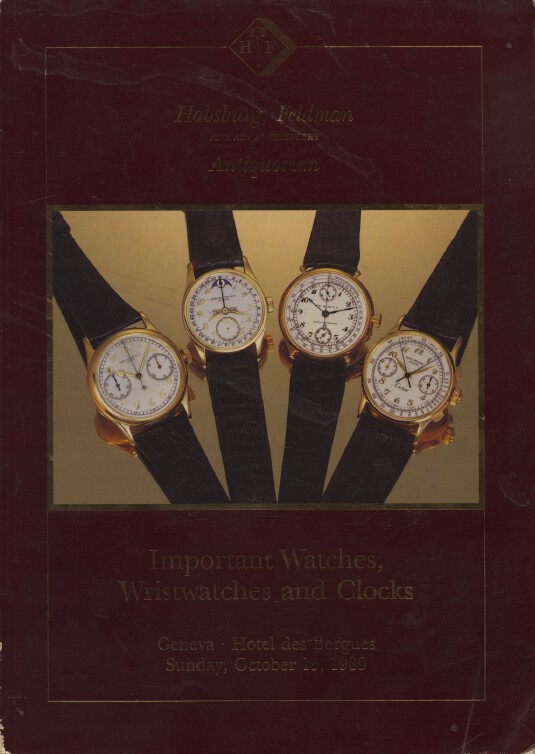 Habsburg October 1989 Important Watches, Wristwatches and Clocks