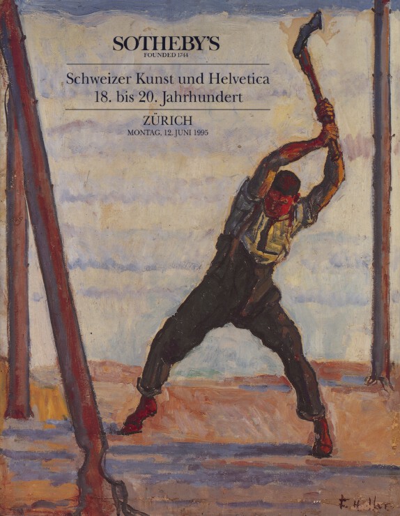 Sothebys June 1995 Swiss Art & Helvetica 18th - 20th Century