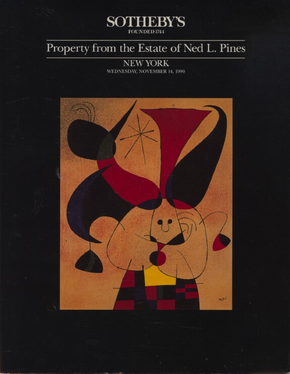 Sothebys November 1990 Property from the Estate of Ned L. Pines