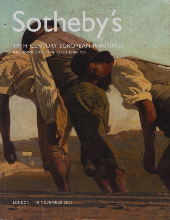 Sothebys Nov 2003 19th C. European Paintings inc. Spanish Painting 1850-1930