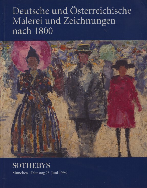 Sothebys June 1996 German and Austrian Paintings from 1800