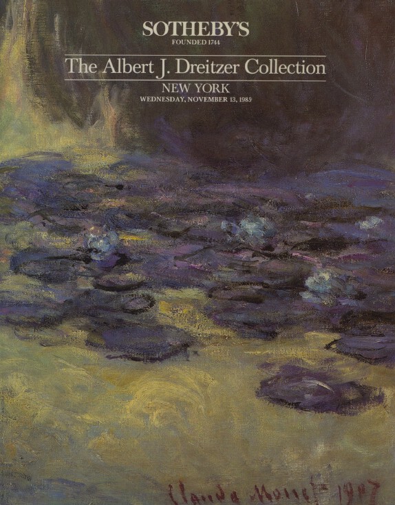 Sothebys November 1985 The Albert J. Dreitzer Collection